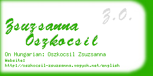 zsuzsanna oszkocsil business card